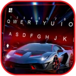 classy sports car keyboard theme android application logo